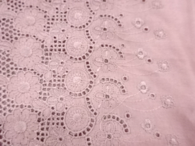  レース花模様ショール